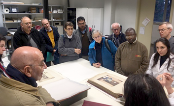 Grupos de archiveros de habla inglesa y francesa en Roma